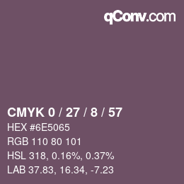 カラーコード: CMYK 0 / 27 / 8 / 57 | qconv.com