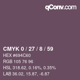 颜色代码: CMYK 0 / 27 / 8 / 59 | qconv.com