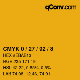 Color code: CMYK 0 / 27 / 92 / 8 | qconv.com