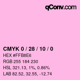 颜色代码: CMYK 0 / 28 / 10 / 0 | qconv.com