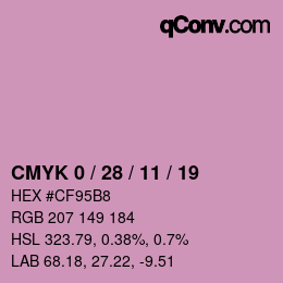 Color code: CMYK 0 / 28 / 11 / 19 | qconv.com