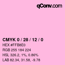 颜色代码: CMYK 0 / 28 / 12 / 0 | qconv.com