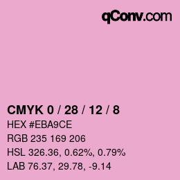 Color code: CMYK 0 / 28 / 12 / 8 | qconv.com