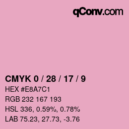 Color code: CMYK 0 / 28 / 17 / 9 | qconv.com