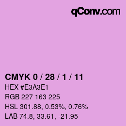 カラーコード: CMYK 0 / 28 / 1 / 11 | qconv.com