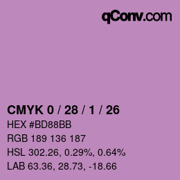 Color code: CMYK 0 / 28 / 1 / 26 | qconv.com