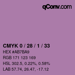 Color code: CMYK 0 / 28 / 1 / 33 | qconv.com