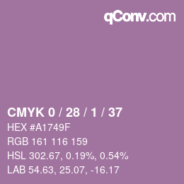 Color code: CMYK 0 / 28 / 1 / 37 | qconv.com