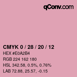 Color code: CMYK 0 / 28 / 20 / 12 | qconv.com