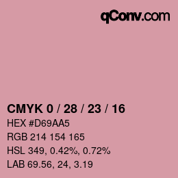 Color code: CMYK 0 / 28 / 23 / 16 | qconv.com