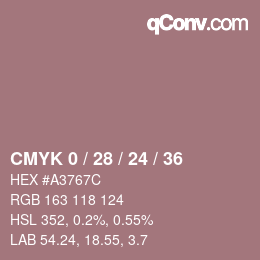 Color code: CMYK 0 / 28 / 24 / 36 | qconv.com