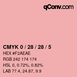 Color code: CMYK 0 / 28 / 28 / 5 | qconv.com