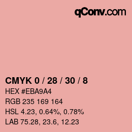 Color code: CMYK 0 / 28 / 30 / 8 | qconv.com