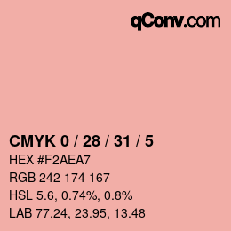 Color code: CMYK 0 / 28 / 31 / 5 | qconv.com