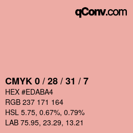 Color code: CMYK 0 / 28 / 31 / 7 | qconv.com