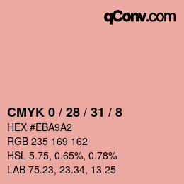 Color code: CMYK 0 / 28 / 31 / 8 | qconv.com