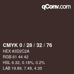 Color code: CMYK 0 / 28 / 32 / 76 | qconv.com