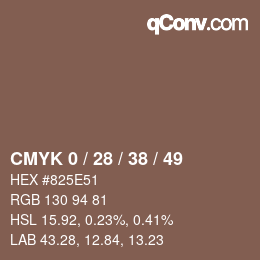 Color code: CMYK 0 / 28 / 38 / 49 | qconv.com