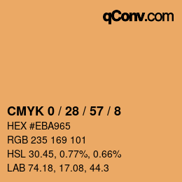 Color code: CMYK 0 / 28 / 57 / 8 | qconv.com
