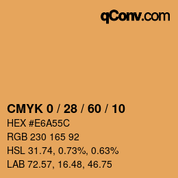 Color code: CMYK 0 / 28 / 60 / 10 | qconv.com
