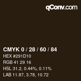 颜色代码: CMYK 0 / 28 / 60 / 84 | qconv.com