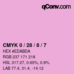 Color code: CMYK 0 / 28 / 8 / 7 | qconv.com