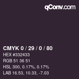 Color code: CMYK 0 / 29 / 0 / 80 | qconv.com