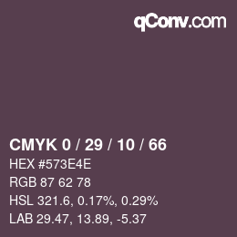 カラーコード: CMYK 0 / 29 / 10 / 66 | qconv.com