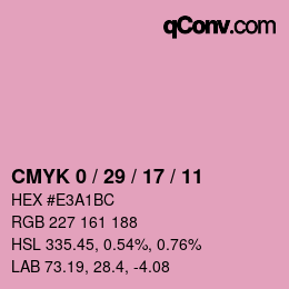 Color code: CMYK 0 / 29 / 17 / 11 | qconv.com