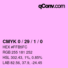 Color code: CMYK 0 / 29 / 1 / 0 | qconv.com
