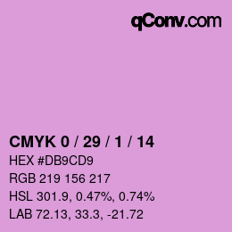 Color code: CMYK 0 / 29 / 1 / 14 | qconv.com