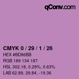 Color code: CMYK 0 / 29 / 1 / 26 | qconv.com