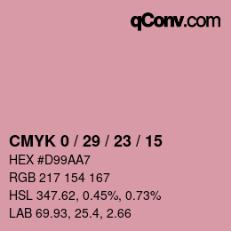 Color code: CMYK 0 / 29 / 23 / 15 | qconv.com