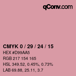 Color code: CMYK 0 / 29 / 24 / 15 | qconv.com