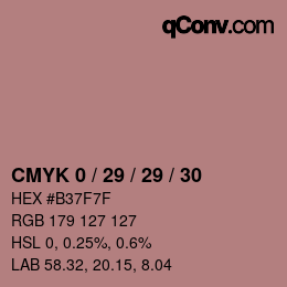 颜色代码: CMYK 0 / 29 / 29 / 30 | qconv.com