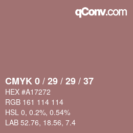 Color code: CMYK 0 / 29 / 29 / 37 | qconv.com