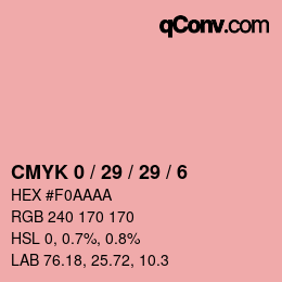 Color code: CMYK 0 / 29 / 29 / 6 | qconv.com