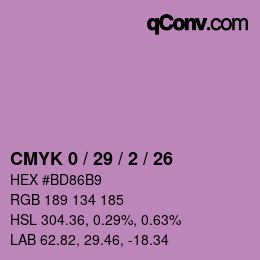 Color code: CMYK 0 / 29 / 2 / 26 | qconv.com