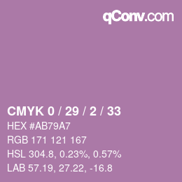 Color code: CMYK 0 / 29 / 2 / 33 | qconv.com