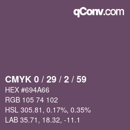 Color code: CMYK 0 / 29 / 2 / 59 | qconv.com