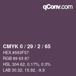 Color code: CMYK 0 / 29 / 2 / 65 | qconv.com
