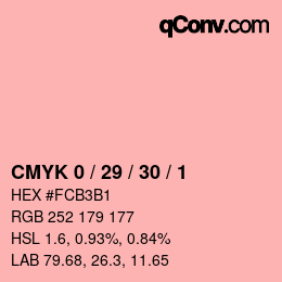 Color code: CMYK 0 / 29 / 30 / 1 | qconv.com