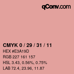 Color code: CMYK 0 / 29 / 31 / 11 | qconv.com