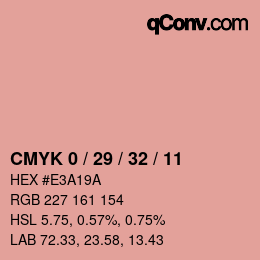 Color code: CMYK 0 / 29 / 32 / 11 | qconv.com