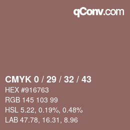 Color code: CMYK 0 / 29 / 32 / 43 | qconv.com