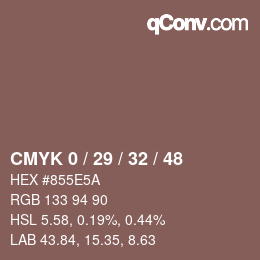 Color code: CMYK 0 / 29 / 32 / 48 | qconv.com