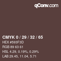 Color code: CMYK 0 / 29 / 32 / 65 | qconv.com