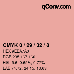 Color code: CMYK 0 / 29 / 32 / 8 | qconv.com