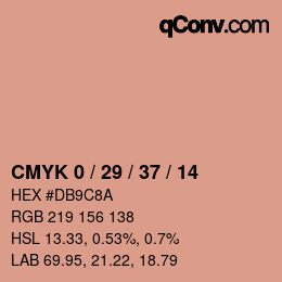 Color code: CMYK 0 / 29 / 37 / 14 | qconv.com