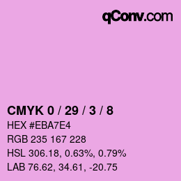 Color code: CMYK 0 / 29 / 3 / 8 | qconv.com